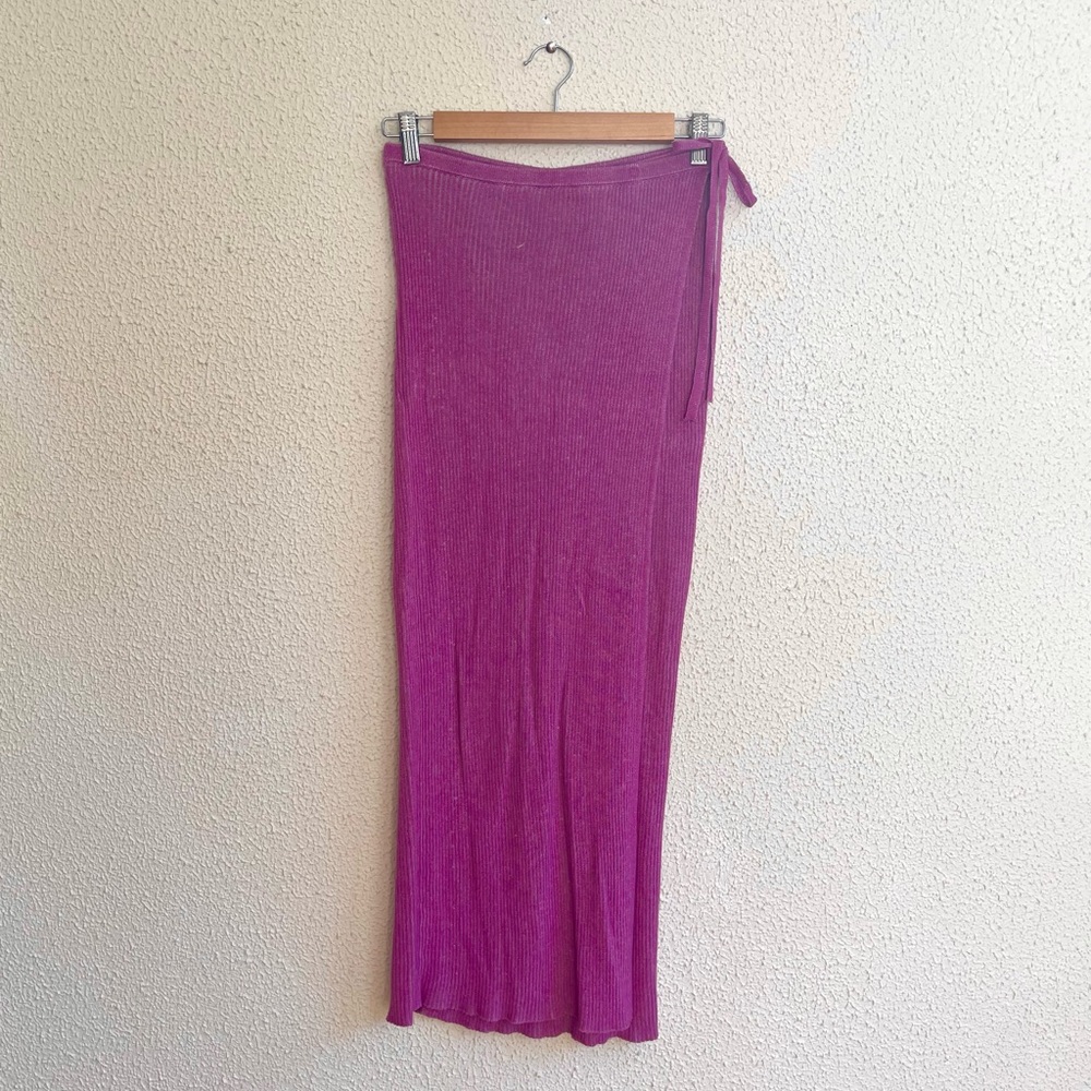Free People Purple Wrap Skirt